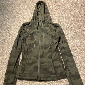 Like New Camo Print Yoga Lululemon Hooded Define Jacket Hoodie